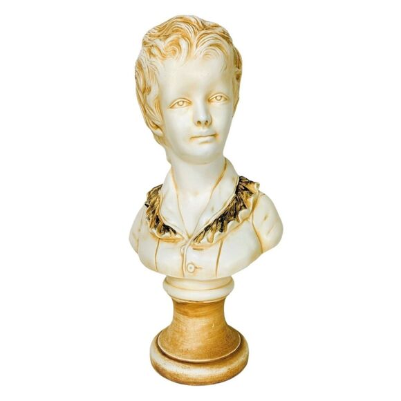 VTG 1900s Jean-Antoine Houdon "Alexandre Brongniart" Alabaster Bust Sculpture - Picture 3 of 8